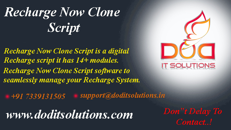 Readymade Best Recharge now Clone Script - DOD IT SOLUTIONS