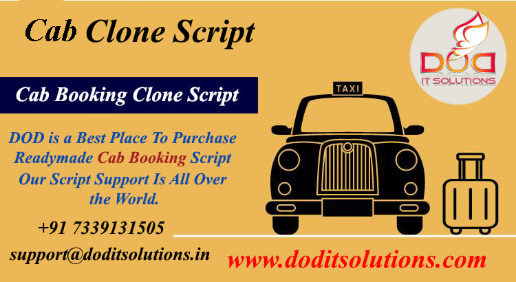 Best Readymade Cab Booking Clone Script - DOD IT SOLUTIONS