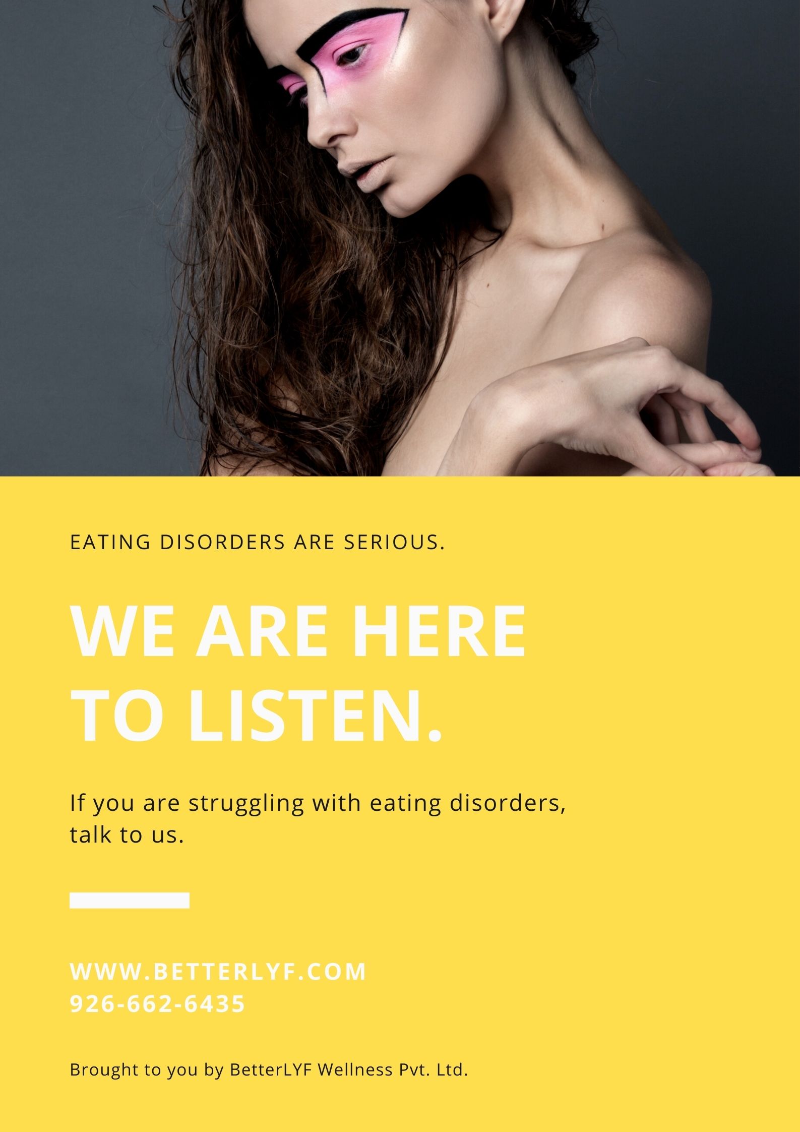 Are you struggling with eating disorders talk to us - BetterLYF