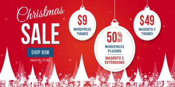 X’Mas Sale 2017! Get 50%-80% OFF on Any WordPress Magento Product
