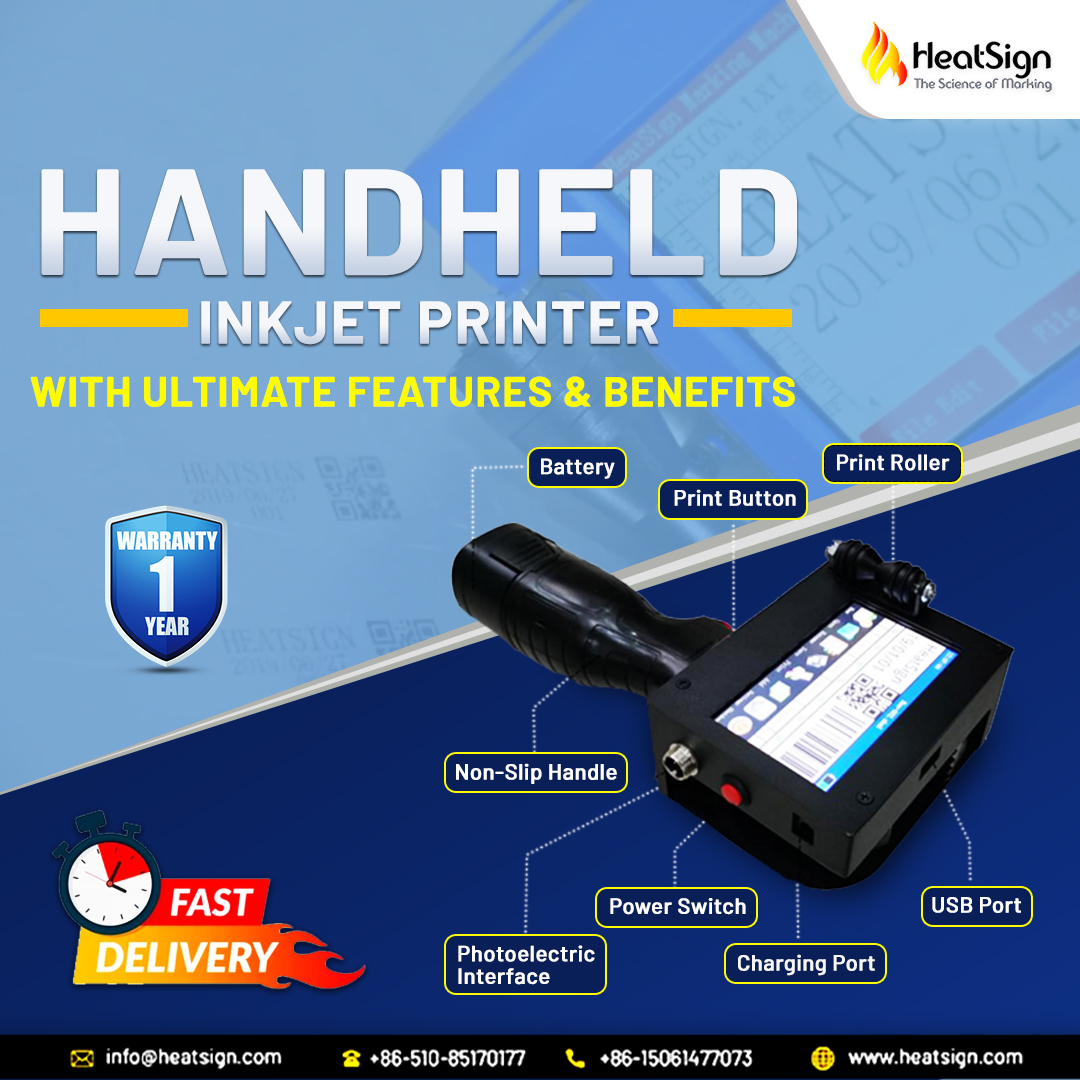 Portable HandHeld Inkjet Printer With Ultimate Features & Benefits at HeatSign