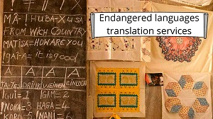 Endangered languages translation services
