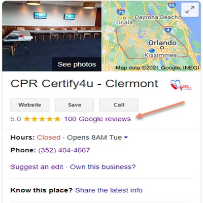 Clermont FL | CPR Training & Classes | CPR Certify 4U