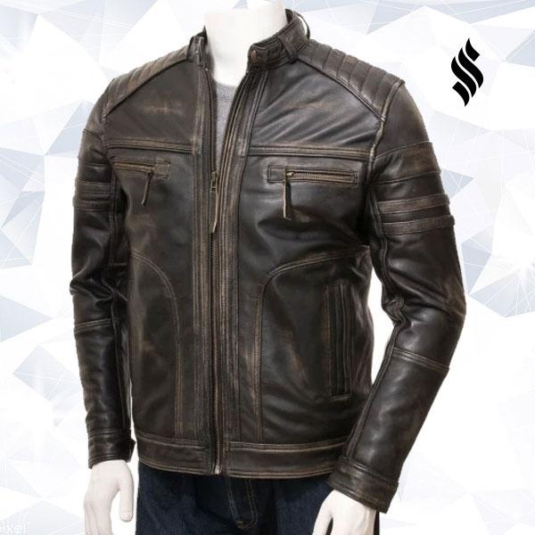 Buy Distressed Leather Jacket On Sale