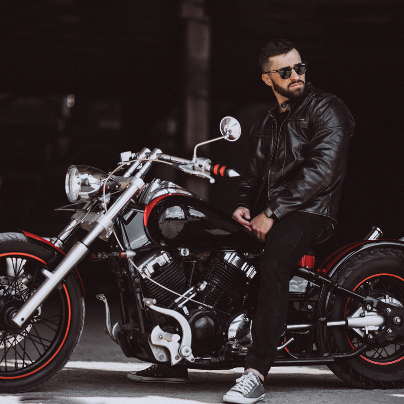 men leather bomber jacket