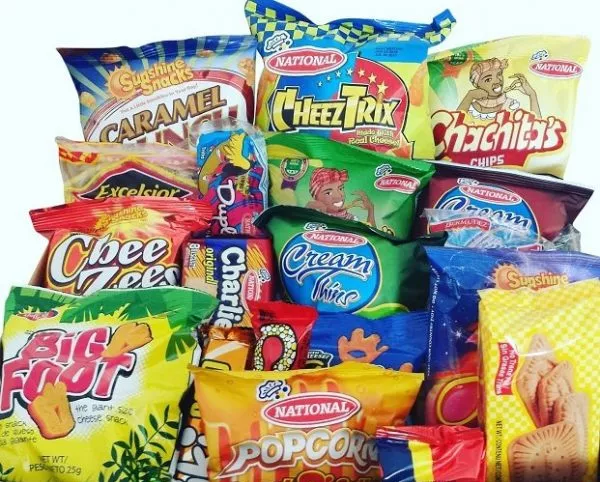 What are in the Jamaican snacks item?