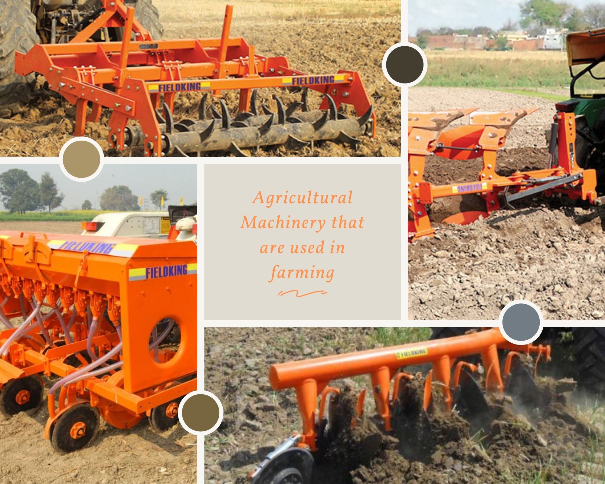 What machines are used in agriculture?