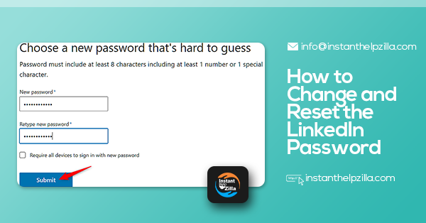 How to change LinkedIn password?