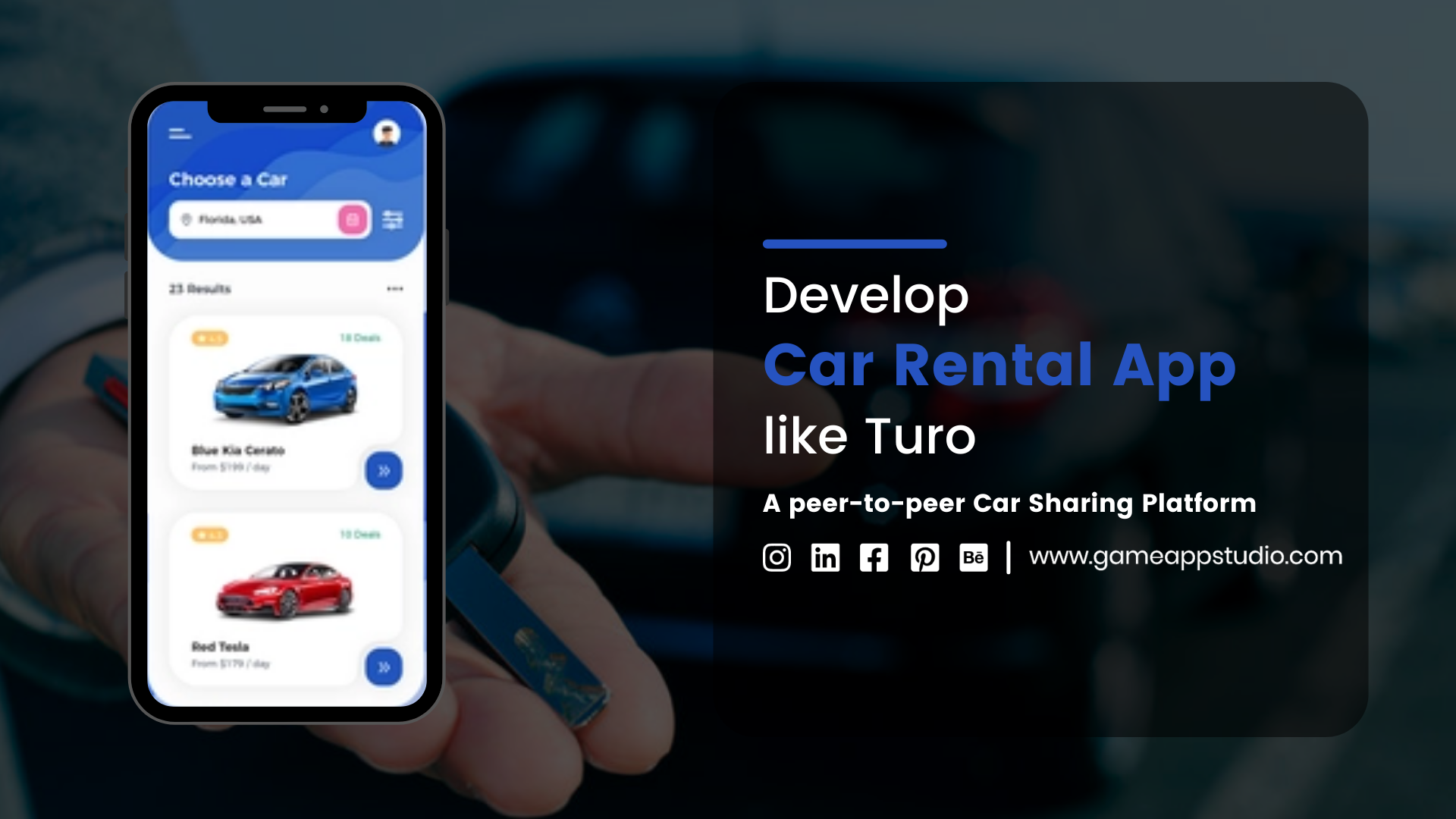 Develop Car Rental App like Turo: A peer-to-peer Car Sharing Platform