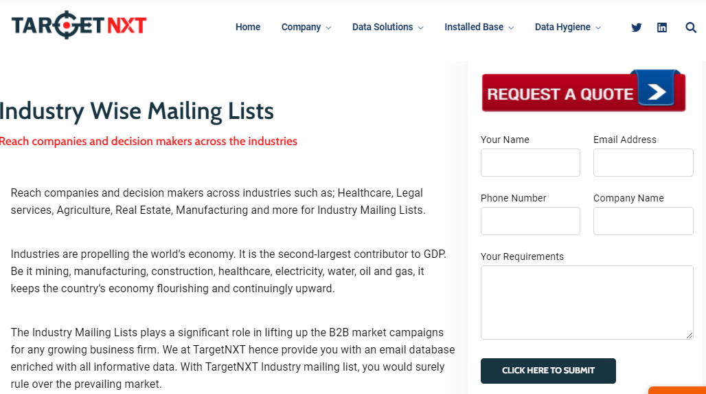 Industry Email Lists