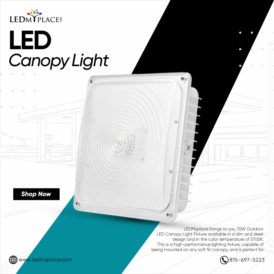 LED Canopy Lights for Superstores and Gas Stations