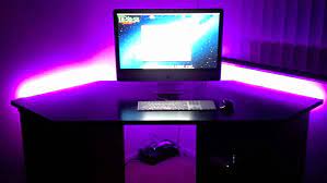 gaming desk with led lights