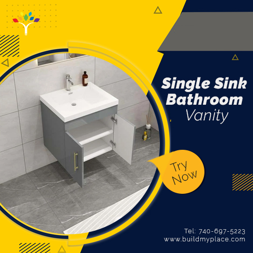 Single Sink Bathroom Vanity: Easy To Install