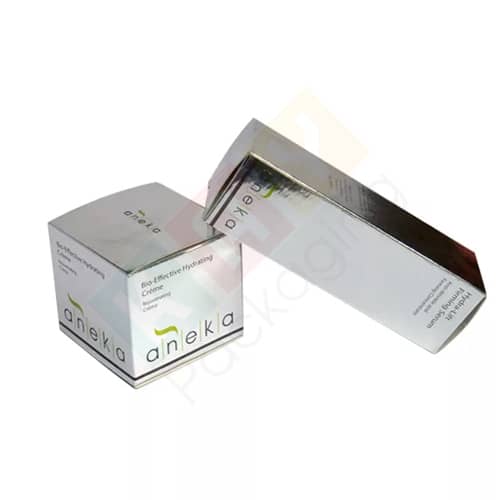 Make the products attractive with silver foil Boxes