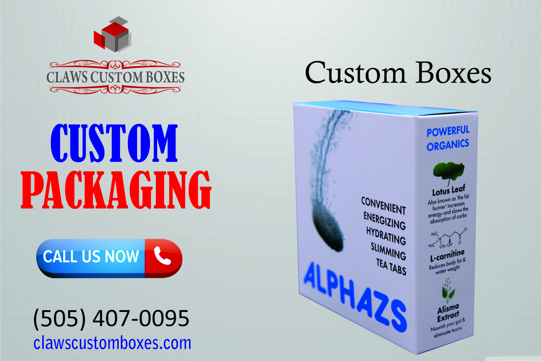 Customized custom printed boxes get from claws