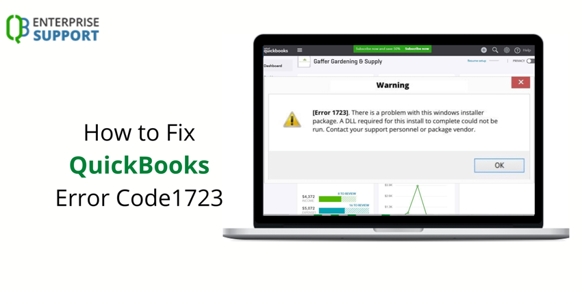 How To Resolve QuickBooks Error Code 1723?