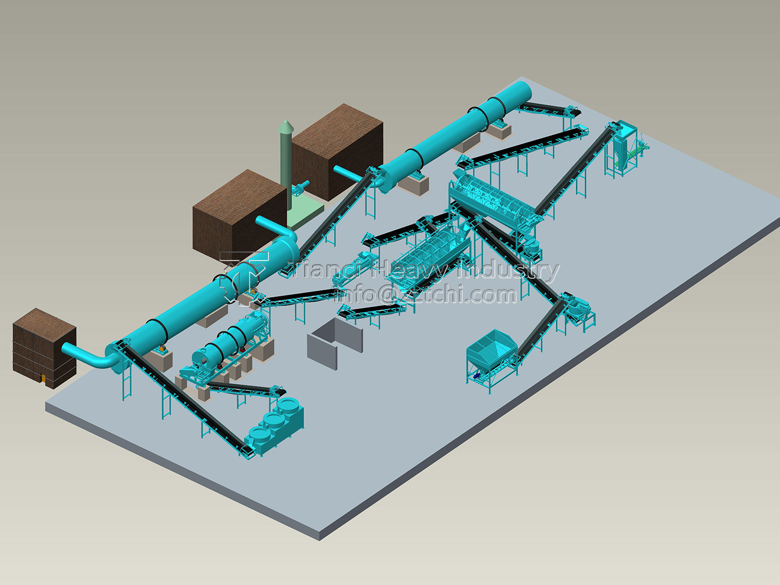 What kind of granules can be produced by the double roller granulator?