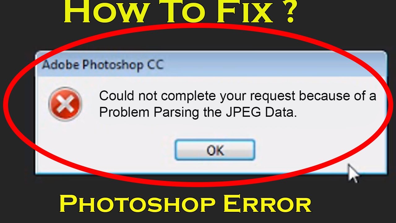 [Resolved] PROBLEM PARSING THE JPEG DATA IN PHOTOSHOP