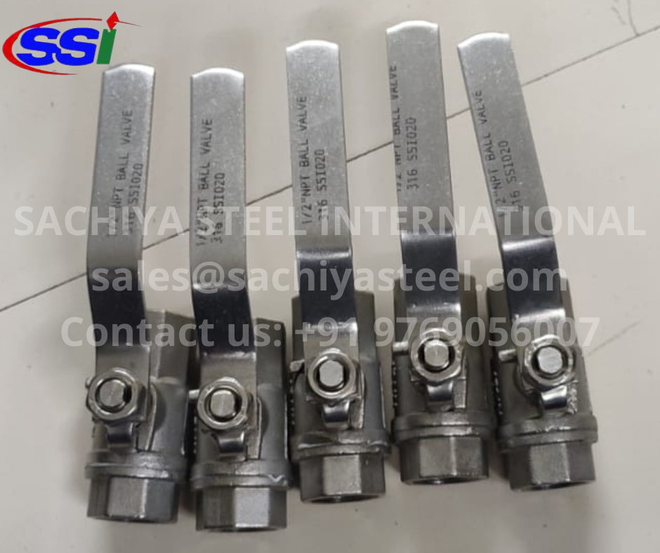 STAINLESS STEEL 316 NPT BALL VALVE 
