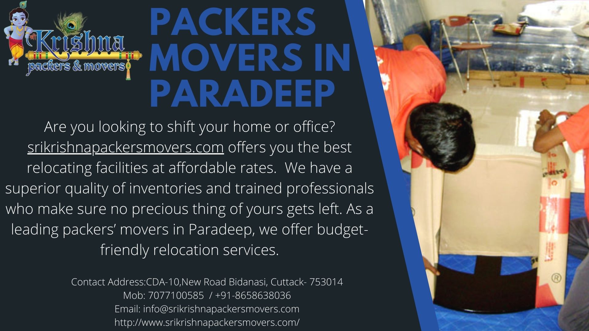 Quality Packers Movers in Paradeep