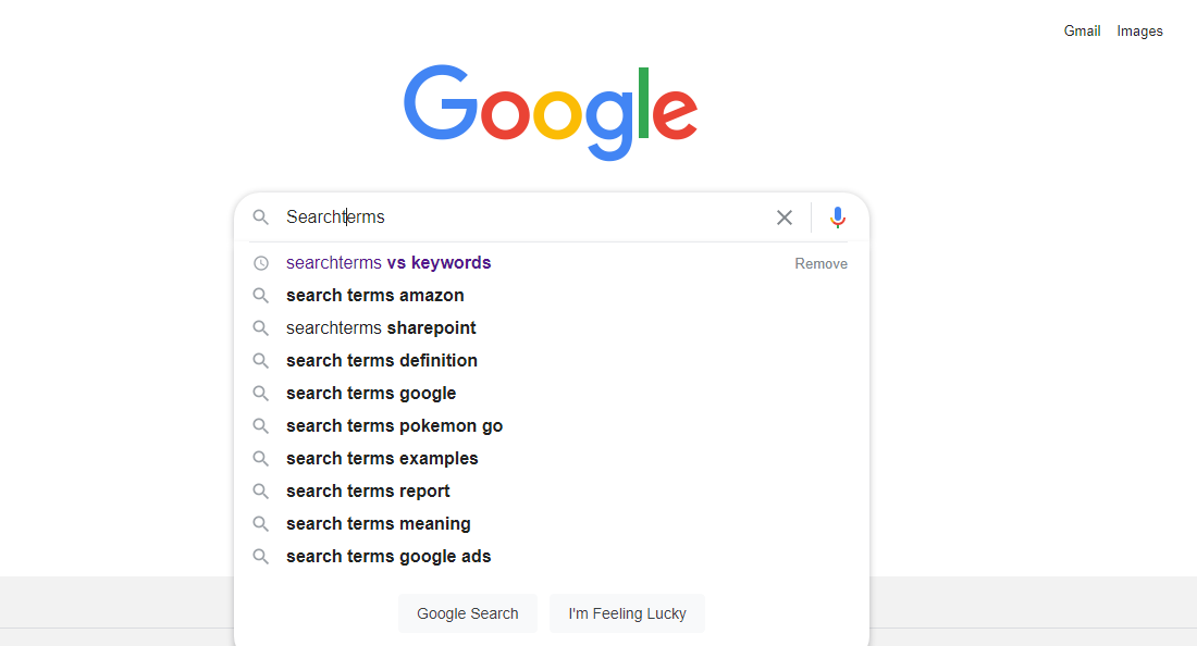 Creating Search Terms Report in Google Ads
