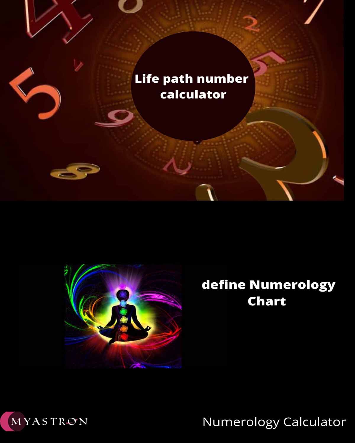 How Life path number calculator defines Numerology Chart using Numerology Calculator?