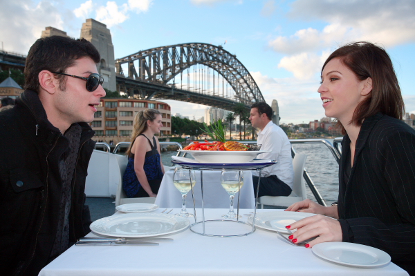 Luxury catamaran lunch cruise on Sydney Harbour
