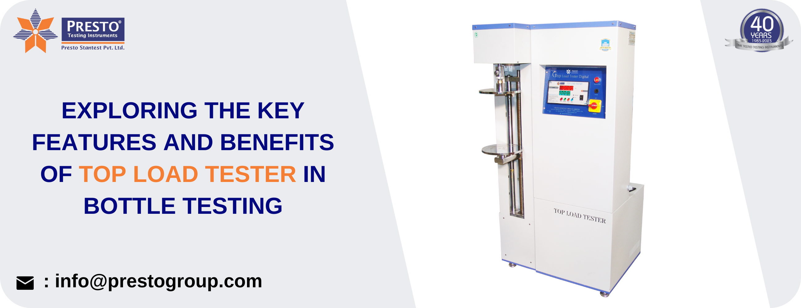 Exploring the Key Features and Benefits of Top Load Tester in Bottle Testing