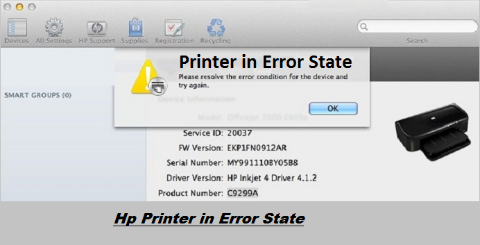 Solution to Fix HP Printer in Error State