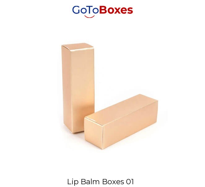 Get Original Custom Lip Balm Boxes Wholesale at GoToBoxes