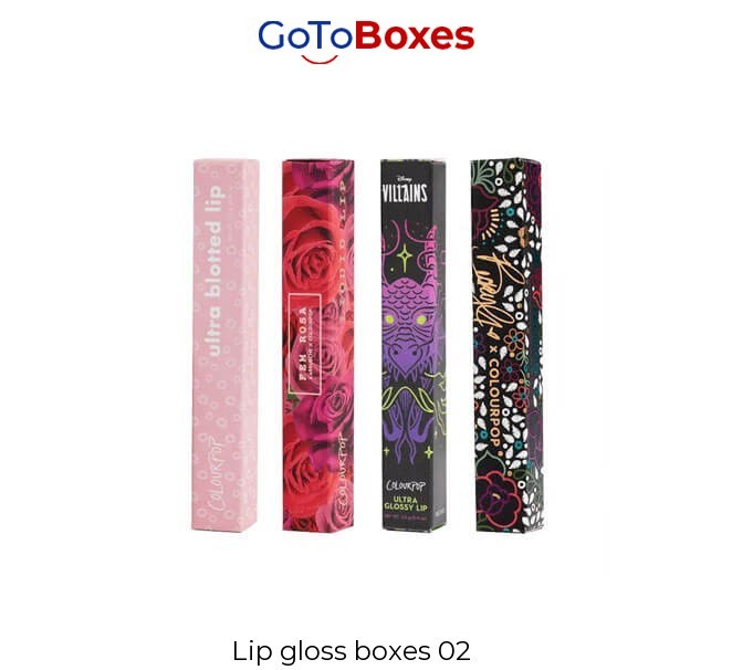 Get Original Custom Lip Gloss Boxes Wholesale at GoToBoxes