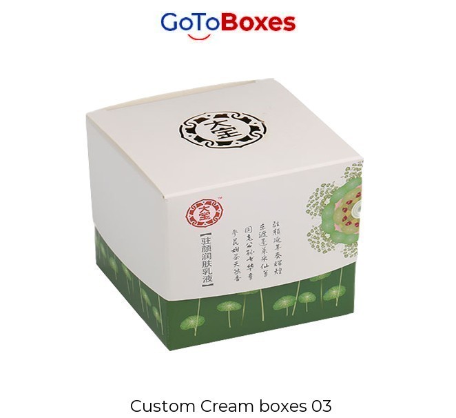 Get Original Custom Cream Boxes Wholesale at GoToBoxes