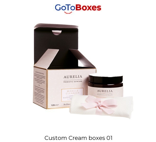 Get Original Custom Cream Boxes Wholesale at GoToBoxes