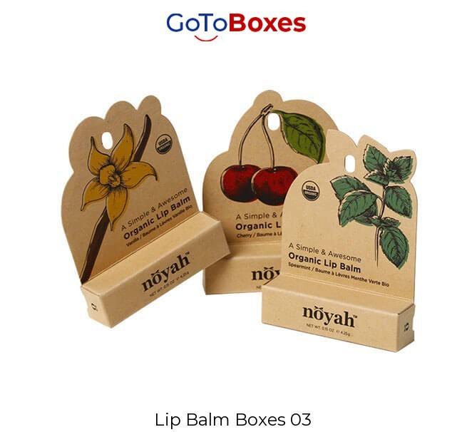 Get Original Custom Lip Balm Boxes Wholesale at GoToBoxes