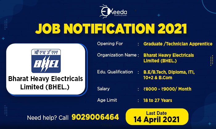 BHEL Trichy Recruitment 2021 - Ekeeda