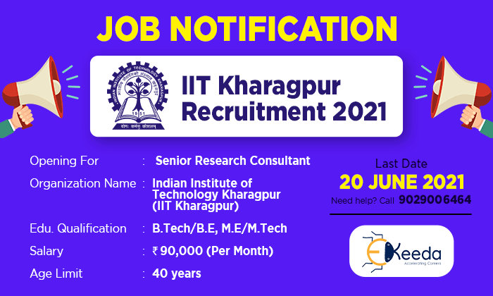 IIT Kharagpur Recruitment 2021-Ekeeda