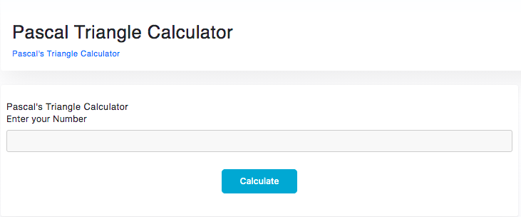 Pascal's triangle calculator - Taskvio