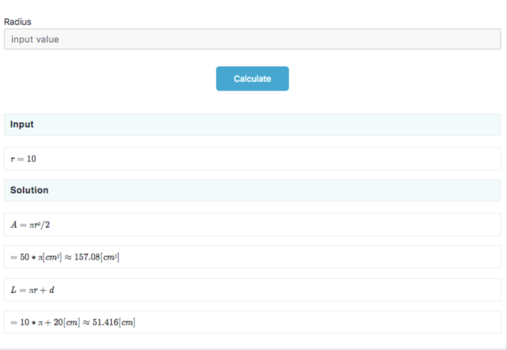 Semicircle Area Calculator | Taskvio