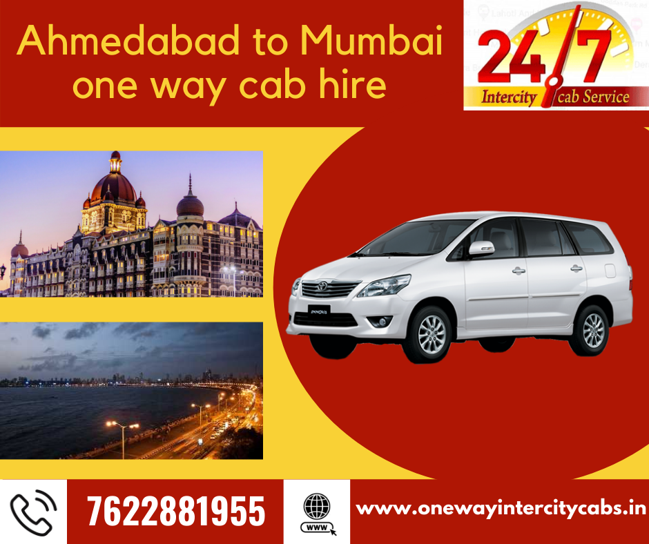 BOOK SAFE & SANITIZED CAB AHMEDABAD TO MUMBAI