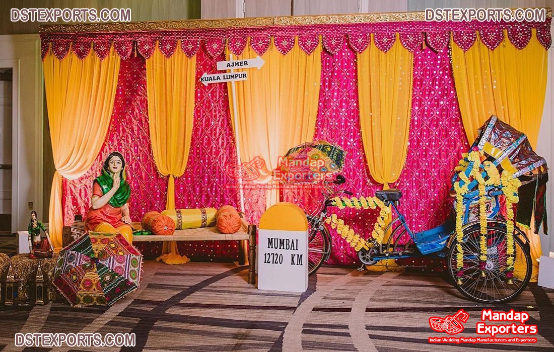 Pre Wedding Punjabi Mehndi Sangeet Decorations