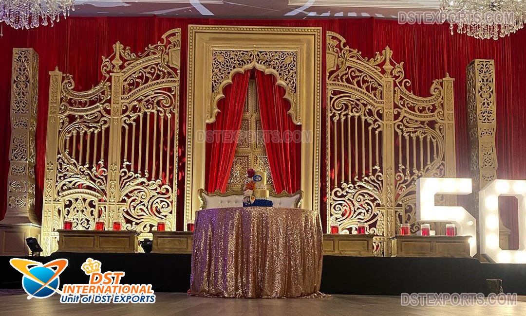 Stunning Wedding Stage FRP Backdrop Panels