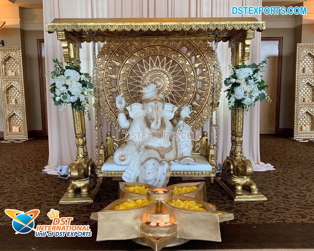 Traditional Wedding Welcome Ganesha On Swing