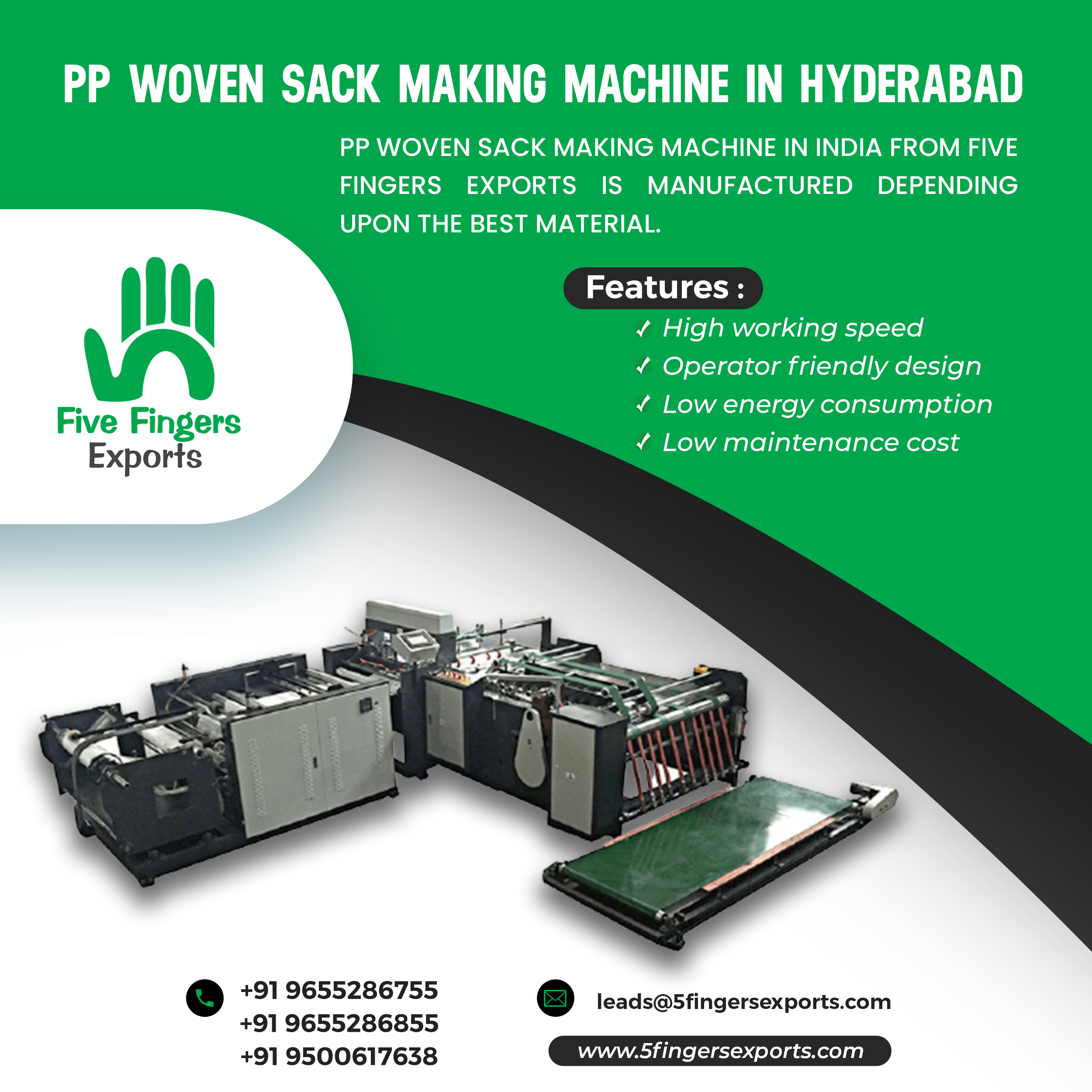 PP Woven sack making machine in Hyderabad