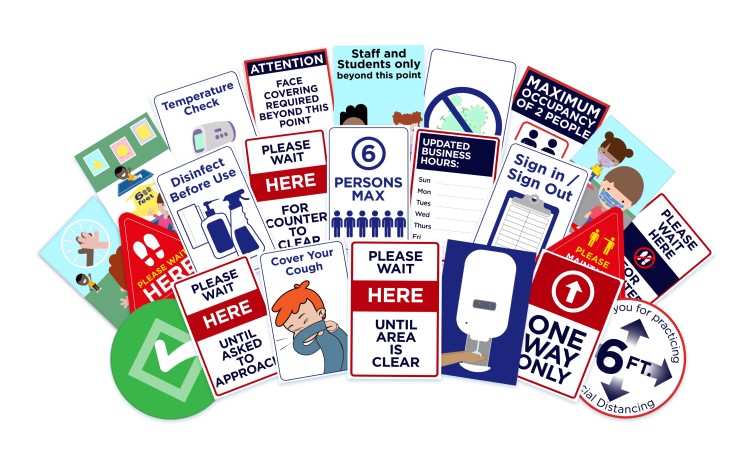 Covid-19 banners, graphics, resources, and many