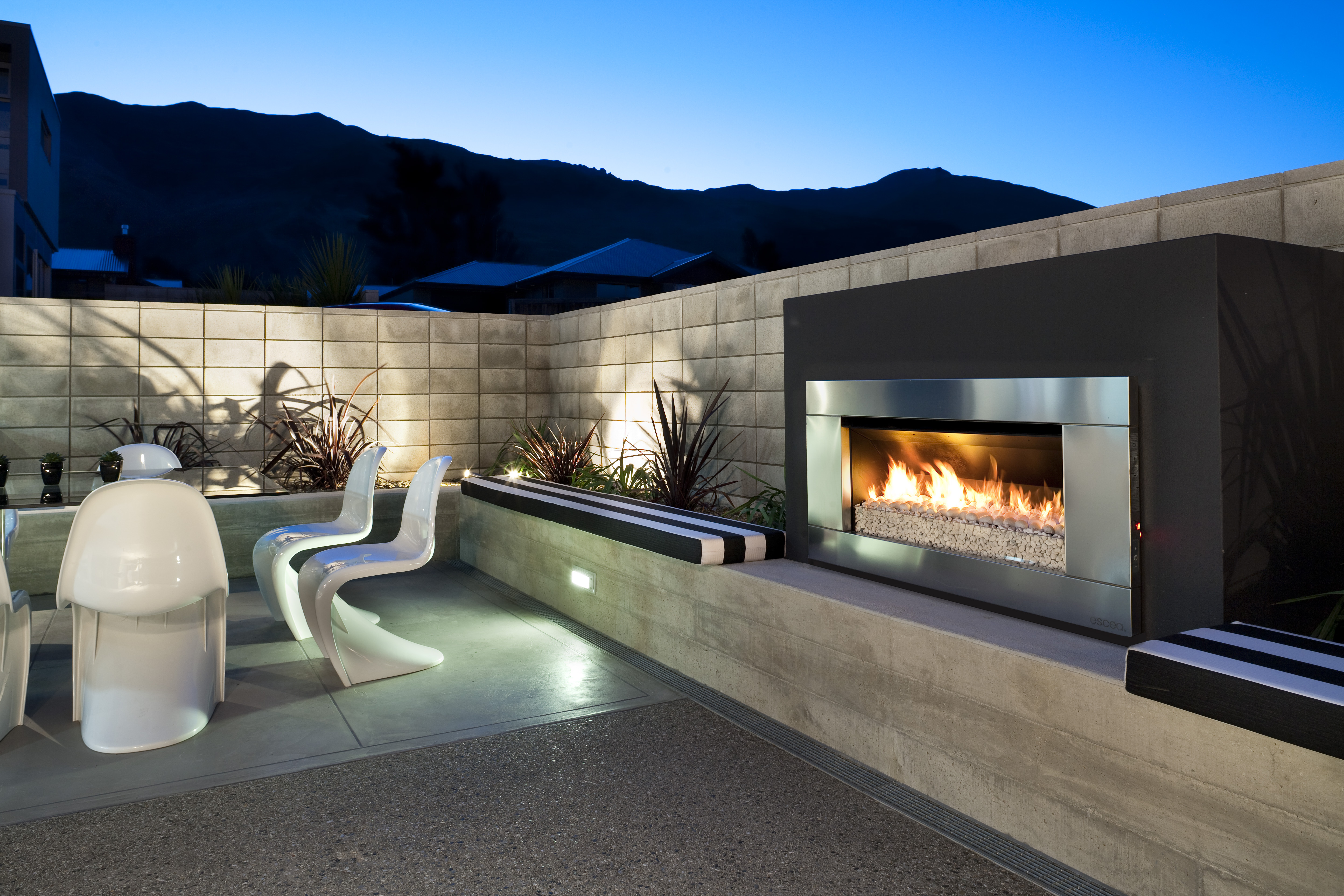Modern Outdoor Fireplaces Melbourne