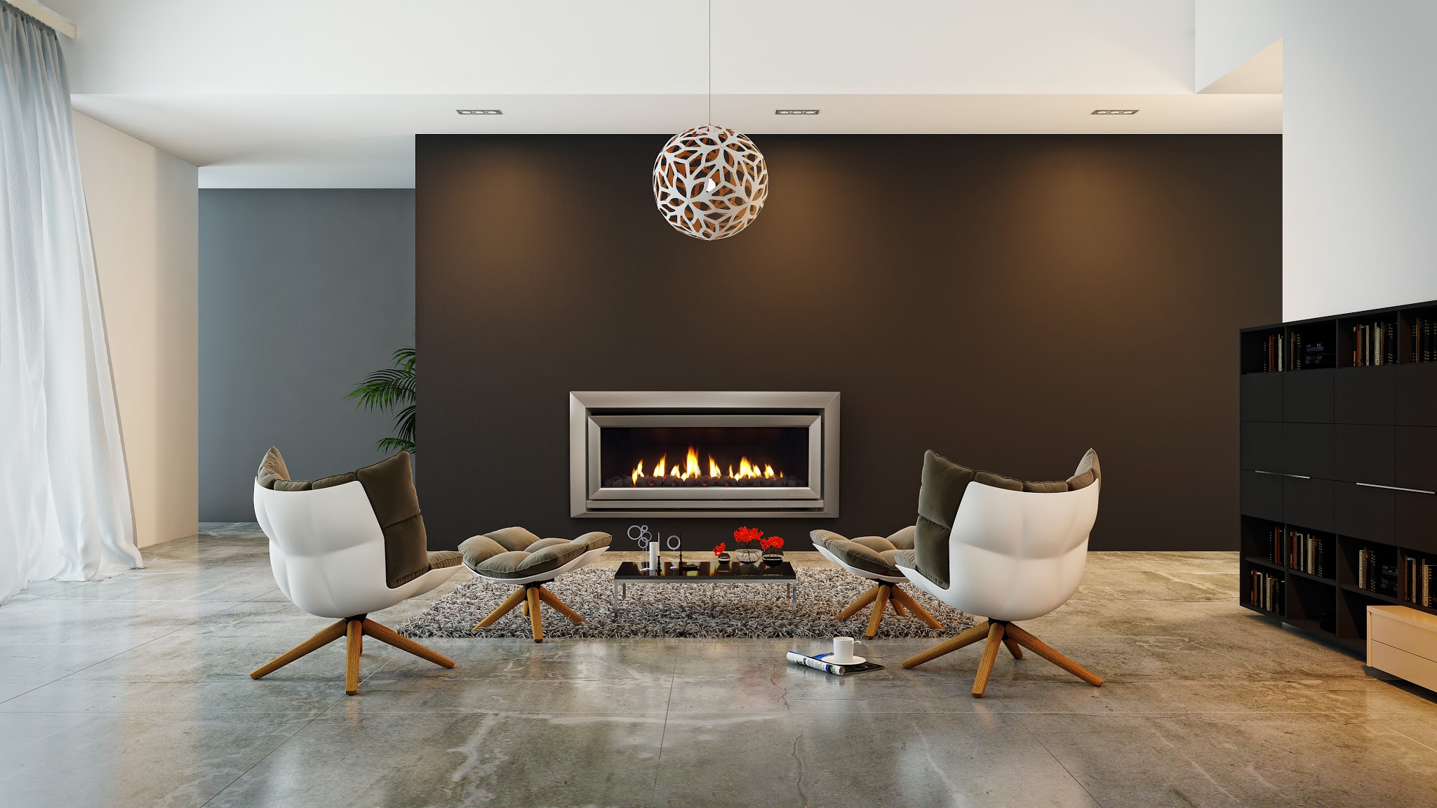 Modern Gas Fireplaces Designs Sydney
