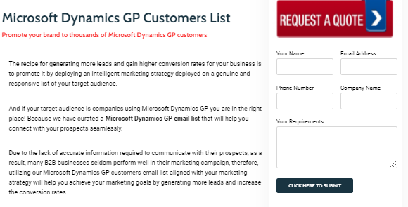 List of Companies Using Microsoft Dynamics GP