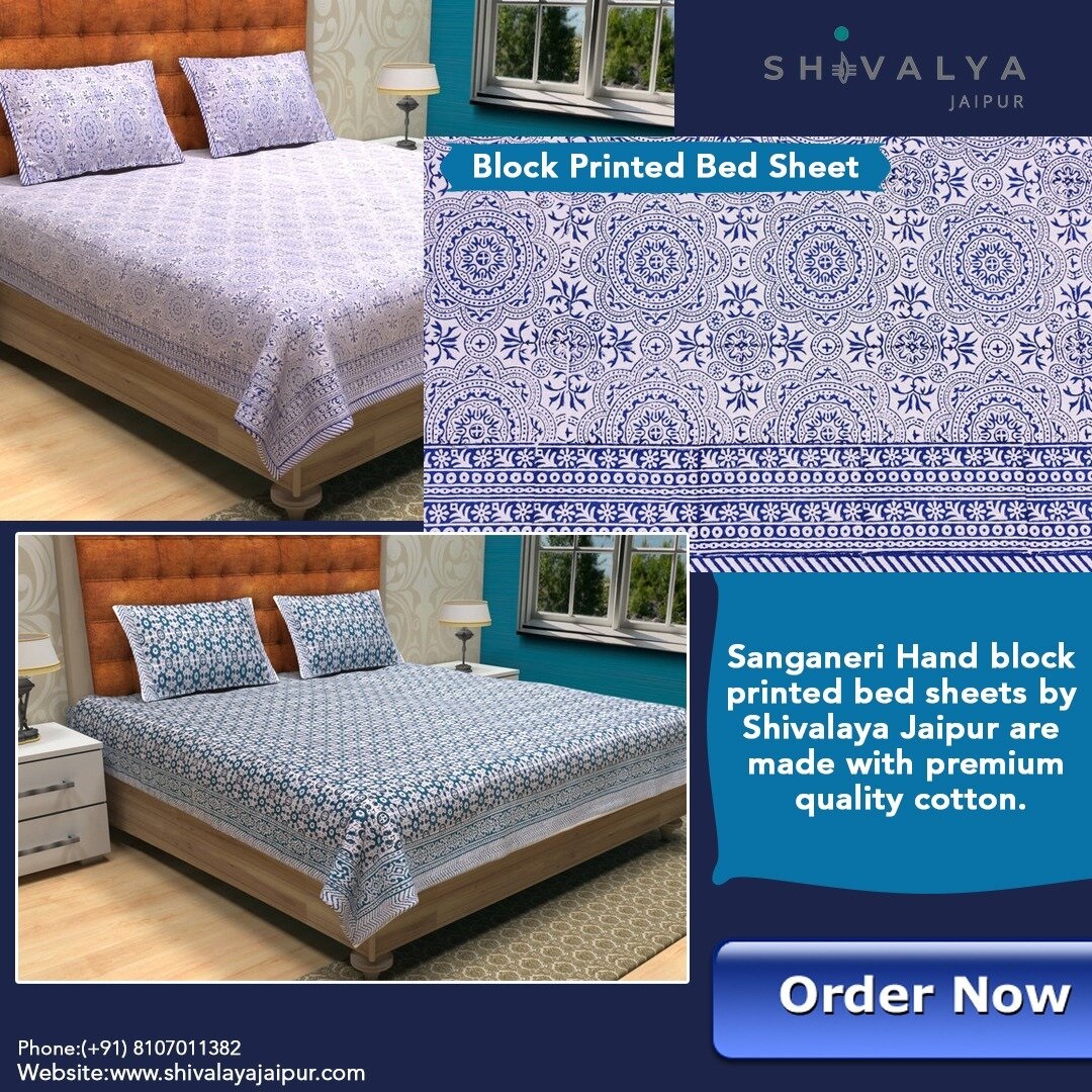 Hand Block Print Bedsheet