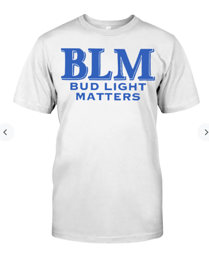 Blm bud light matters shirt