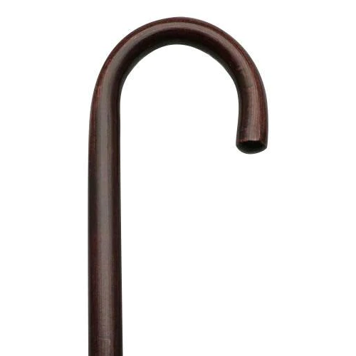 Classy Walking Cane 1 inch Tall Crook in Mahogany